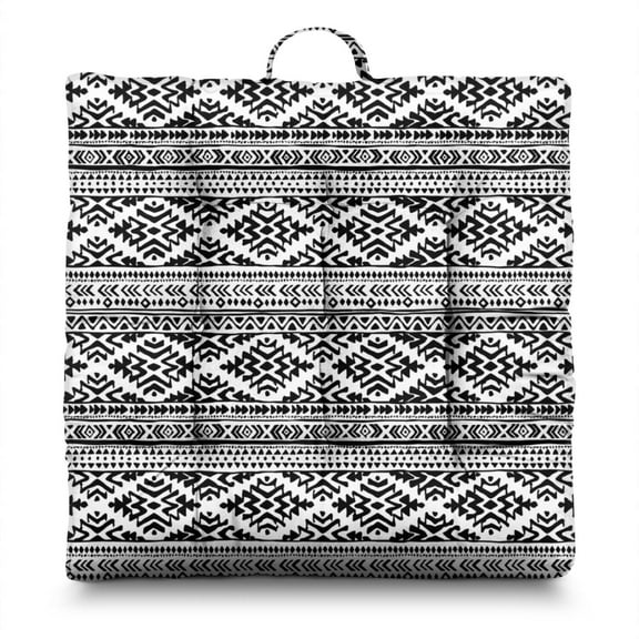 Witchy Style Meditation Cushion Large 22 Inch Floor Pillow, Gothic Print, Soft Velvet for Yoga & Back Pain Relief