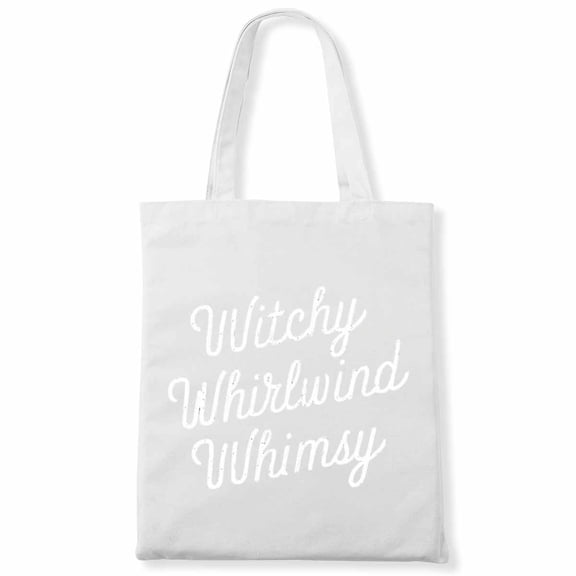 Witchy Whirlwind Whimsy Funny Matching Halloween Women Canvas Bag 2Pcs