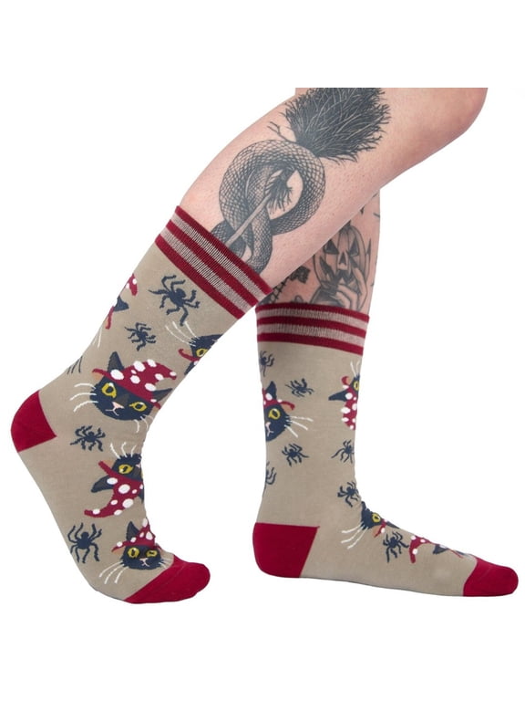 Witchy Whiskers Crew Socks