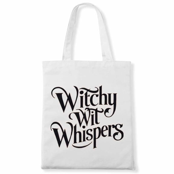 Witchy Wit Whispers Halloween Witch Canvas Bag 2Pcs