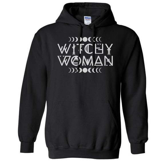 Witchy Woman Hoodie Sweatshirt Unisex Large Black