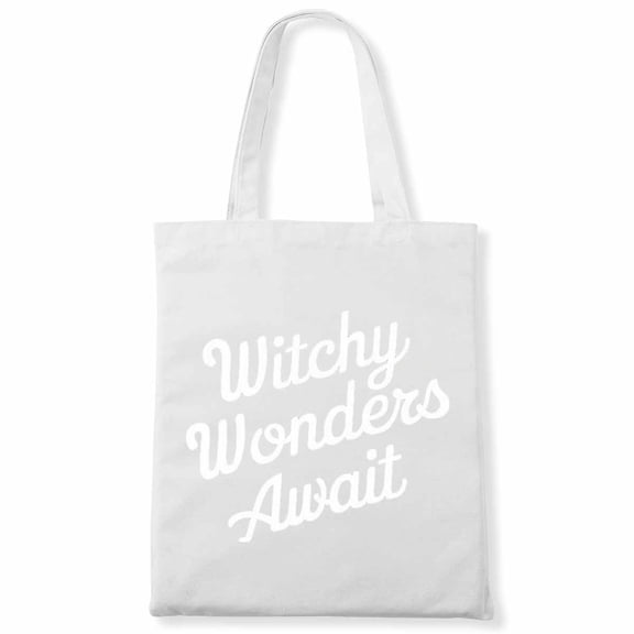 Witchy Wonders Await Witching Halloween Costume Horror Canvas Bag 2Pcs