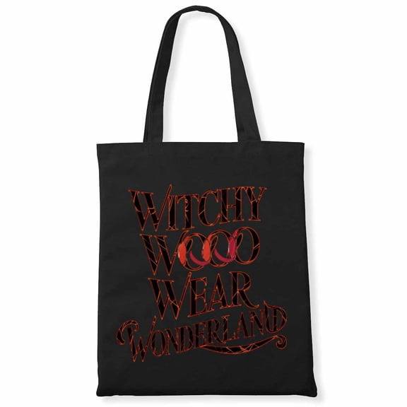 Witchy Woo Woo Wear Wonderland Scary Movie Fan Scream Zombie Hand Halloween Canvas Bag 2Pcs