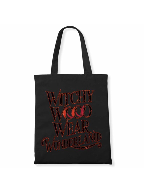 Witchy Woo Woo Wear Wonderland Scary Movie Fan Scream Zombie Hand Halloween Canvas Bag 2Pcs