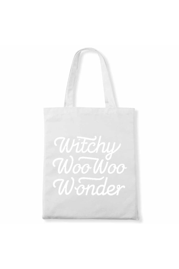 Witchy Woo Woo Wonder Who Loves Halloween And Cupcakes Canvas Bag 2Pcs