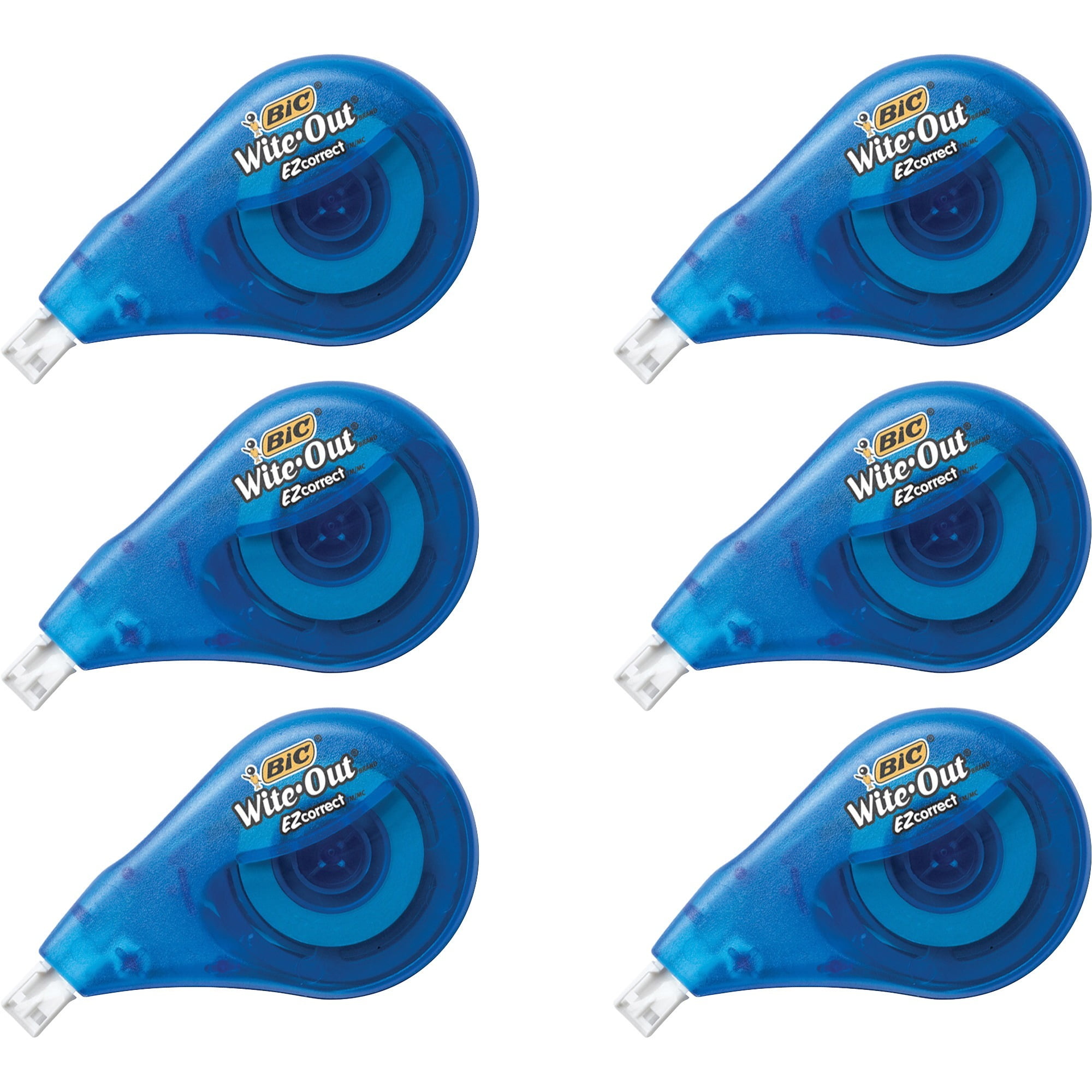 Wite-Out, BICWOTAPP11BX, EZ Correct Correction Tape, 6 / Box, White