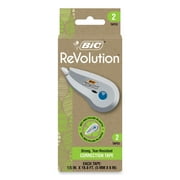 Wite-Out Brand Ecolutions Correction Tape, Non-Refillable, White, 0.2" x 19.8 ft, 2/Pack | Bundle of 10 Packs