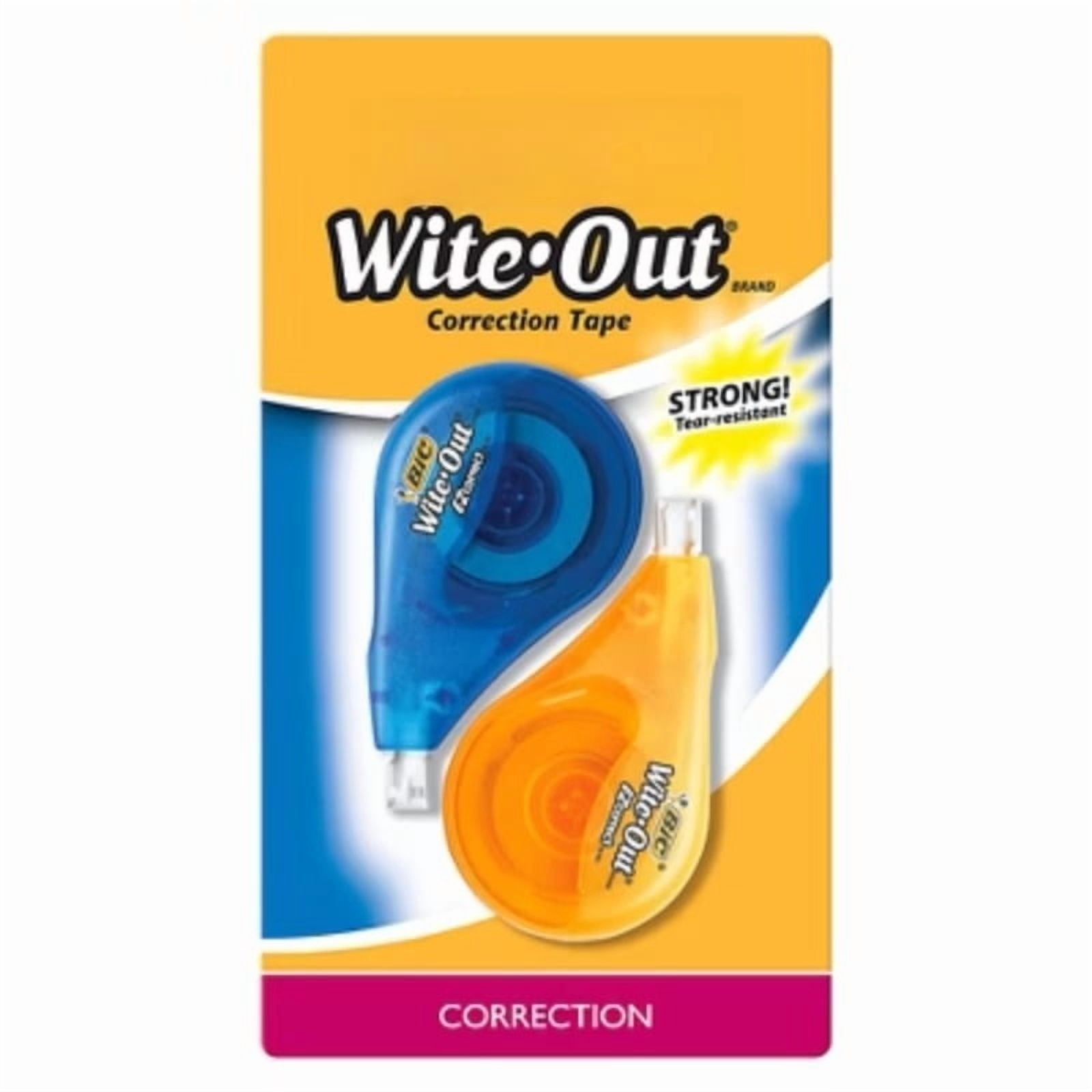 Wite-Out Correction Tape 2ct Orange/Blue: Whiteout Tape, Stationery & Office Supplies, Multicolored, 78.7ft