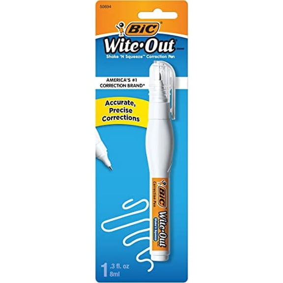 Wite-Out Shake N Squeeze Correction Pen, 8 ml