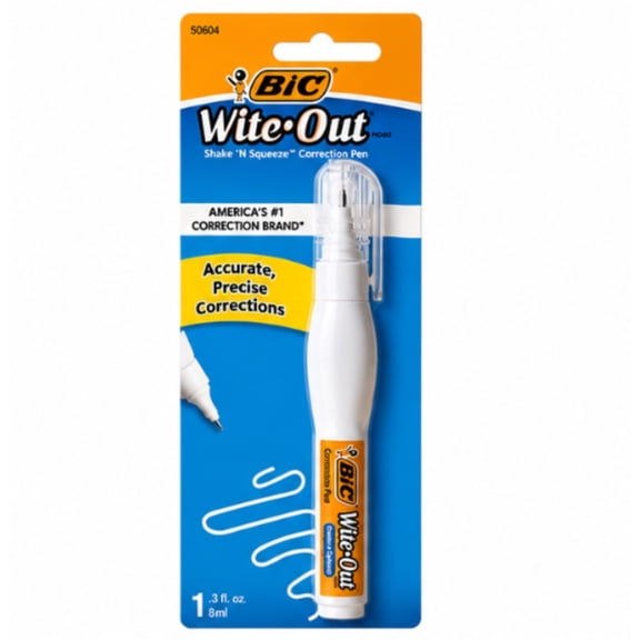 Wite Out Shake and Squeeze Liquid Correction Pen, 0.3 fl oz