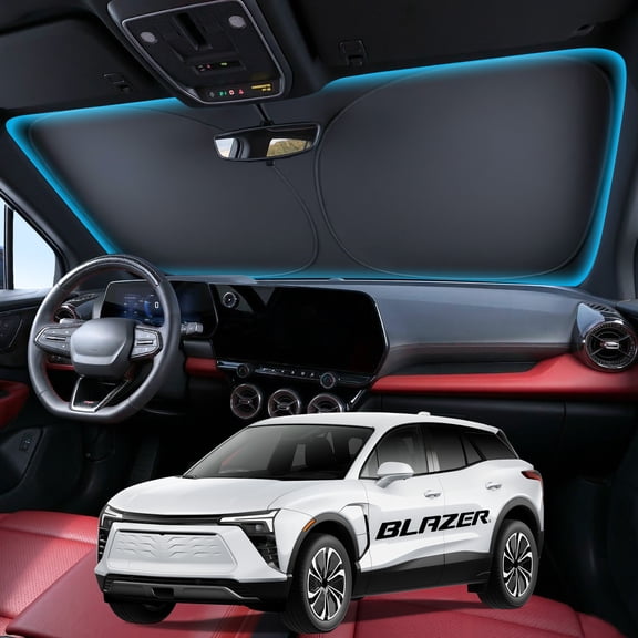 Witem Windshield Sun Shade for Chevrolet Blazer (2019-2026), Custom Fit 100% Coverage, Blocks Sunlight & Reflects Heat, Keeps Your Car Cooler & Protected