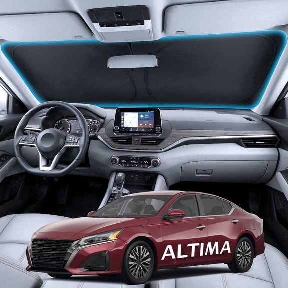 Witem Windshield Sun Shade for Nissan Altima (2019-2026), Custom Fit 100% Coverage, Blocks Sunlight & Reflects Heat, Keeps Your Car Cooler & Protected