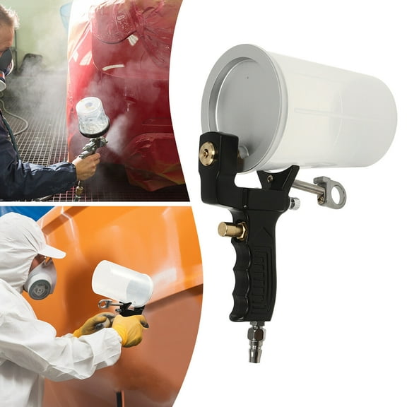 With 2* 1000ml Cups Adjustable Trigger Handheld Air-powered Gel Coat Spray Gun Aluminum Alloy, Brass, And PP