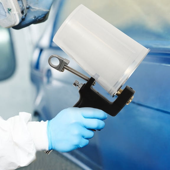 With 2* 1000ml Cups Handheld Air-powered Gel Coat Spray Gun Adjustable Trigger Aluminum Alloy, Brass, And PP