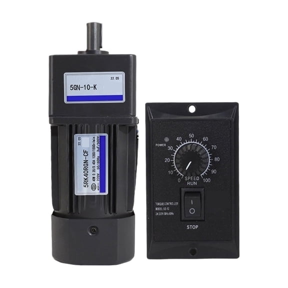 With 5GN Reduction Box 5RK40GN-CF 450-6.9RPM 40W AC Reversible Gear Variable Speed Motor 1:3-1:180 AC Reducer Geared Motor - 90RPM 15-1_1