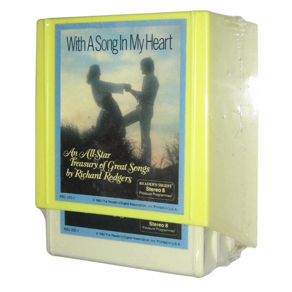 With A Song In My Heart Richard Rodgers 8-Track Tapes (1983) Audio Cassette Box Set - (Readers Digest)