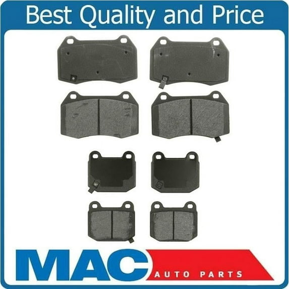 With Brembo Braking System for 350Z 04-09 & G35 03-04 Front & Rear Pads