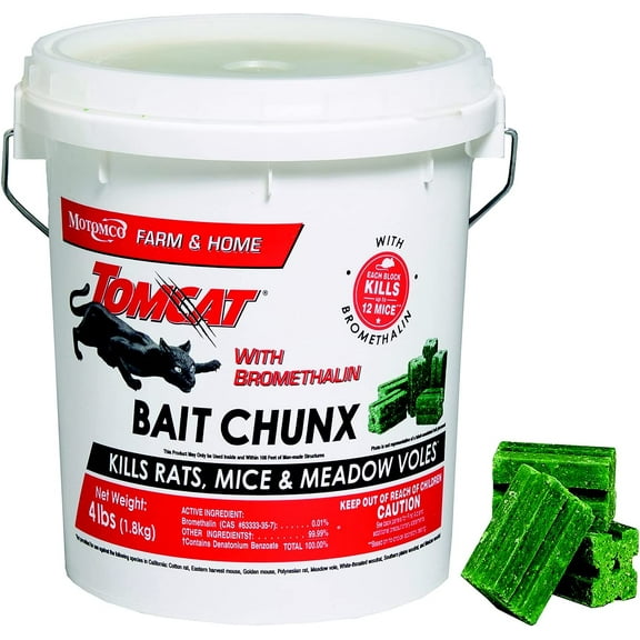 With Bromethalin Bait Chunx Pail