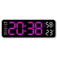 thumbnail image 1 of With Calendar Date Temperature LED Large Display USB Digital Wall Alarm Clock 9CF6, 1 of 6