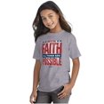 thumbnail image 1 of With Faith All is Possible Christian Crewneck T Shirts Boy Girl Teen Brisco Brands XS, 1 of 6