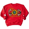 thumbnail image 1 of With God All Things Are Possible Easter Matthew 19:26 Christian Bible Verse Crewneck Sweatshirt, M, Red, 1 of 5