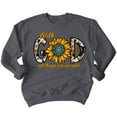 thumbnail image 1 of With God All Things Are Possible Easter Matthew 19:26 Christian Bible Verse Crewneck Sweatshirt, S, Charcoal, 1 of 5