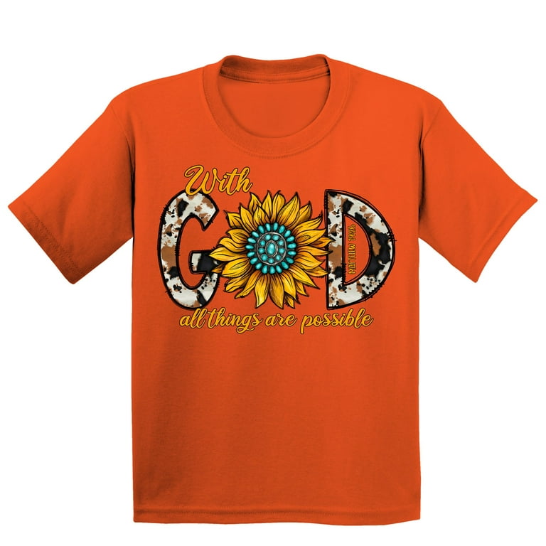 Matthew 19:26 Christian T Shirt Matthew 19:26 Christian T Shirt