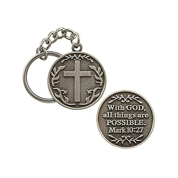 With God All Things Are Possible Keychain Key Holder