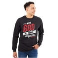 thumbnail image 1 of With God All Things Are Possible Plus Size Long Sleeve Graphic Tee Shirt Brisco Brands 3X, 1 of 5
