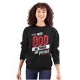 thumbnail image 1 of With God All Things Are Possible Sweatshirt for Men or Women Brisco Brands S, 1 of 6