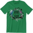 thumbnail image 1 of With Good Music Comes Good Vibes DJ Men's T-Shirt, 1 of 4