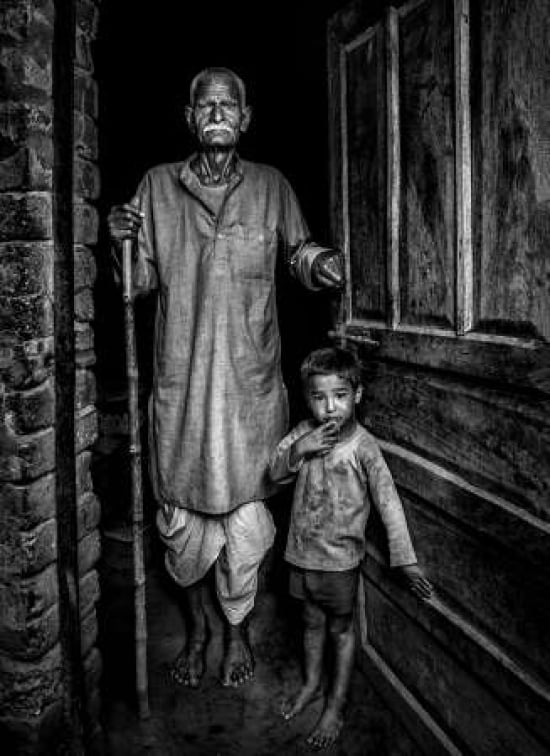 With Grandfather Canvas Art - Saeed Dhahi (18 x 24)