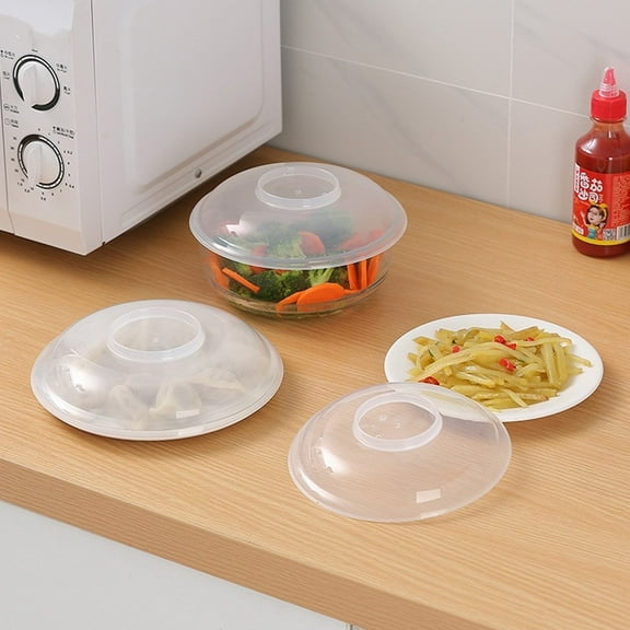 With Holes Microwave Splatter Cover Food Plate Cover Kitchen Lid Storage Cover Large YIWEI