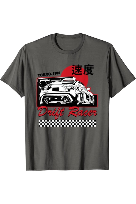 With Jdm Tokyo Japan Drift Race Car Tuning Retro Vintage Graphic T-Shirt