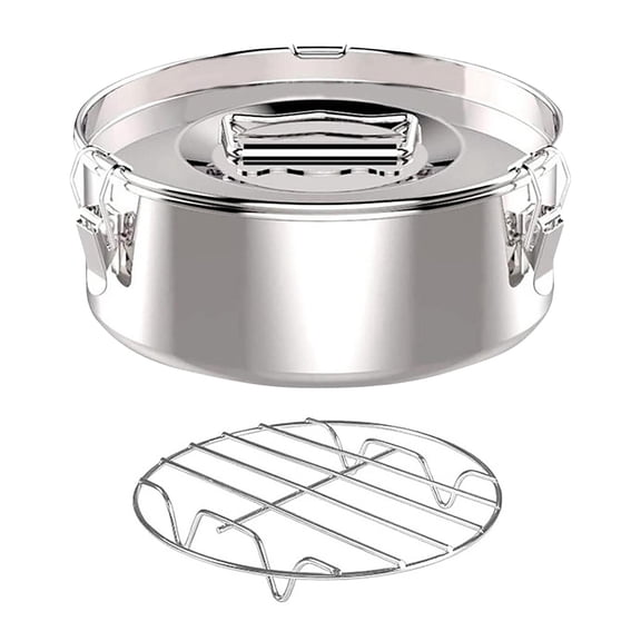 With Lid Stainless Steel Pan With Handle Large Capacity Portable Round Cake Baking Maker For Cheese Cake Chocolate Cupcake