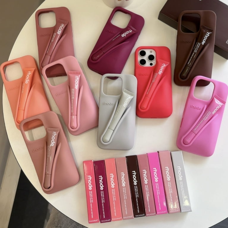 With Lip Gloss Phone Case for iPhone 17 16 15 14 13 12 11 Pro Max