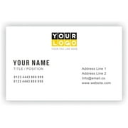 With Logo Regular Personalised Business Cards Custom Professional Company Employee Visiting Card- Front and Back