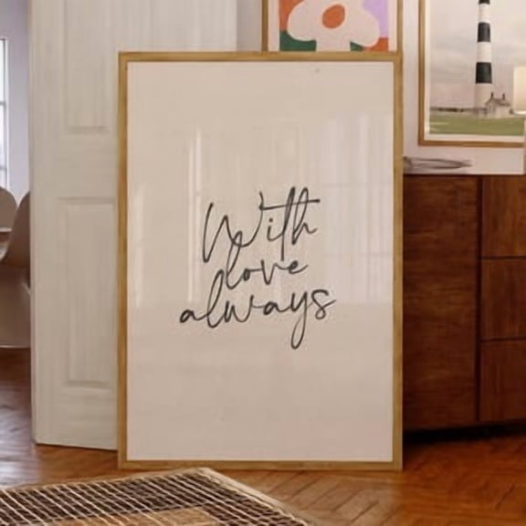 With Love Always Poster, Poster Home Decor , Poster Print Only