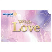 With Love Marble Watercolor Walmart eGift Card