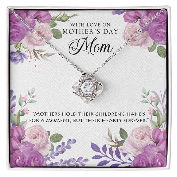 With Love On Mother's Day Inspirational Jewelry Gift with Message Card Christmas Gift Box Standard Box