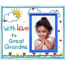 "With Love to Great Grandma" Picture Frame Keepsake Gift for Great Grandparent, Tabletop Display, Holds 3.5 x 5" Photo