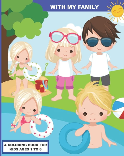 With My Family: A Coloring Book for Preschoolers (Paperback)