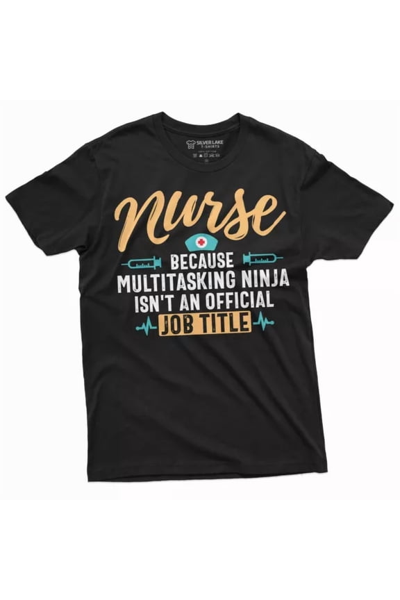 With Nurse Funny Shirt Nurses Day Multitasking Tee Shirt Gift For Wife Mom Cna Rn Tee S-5XL Birthday Gifts; For Men & Women