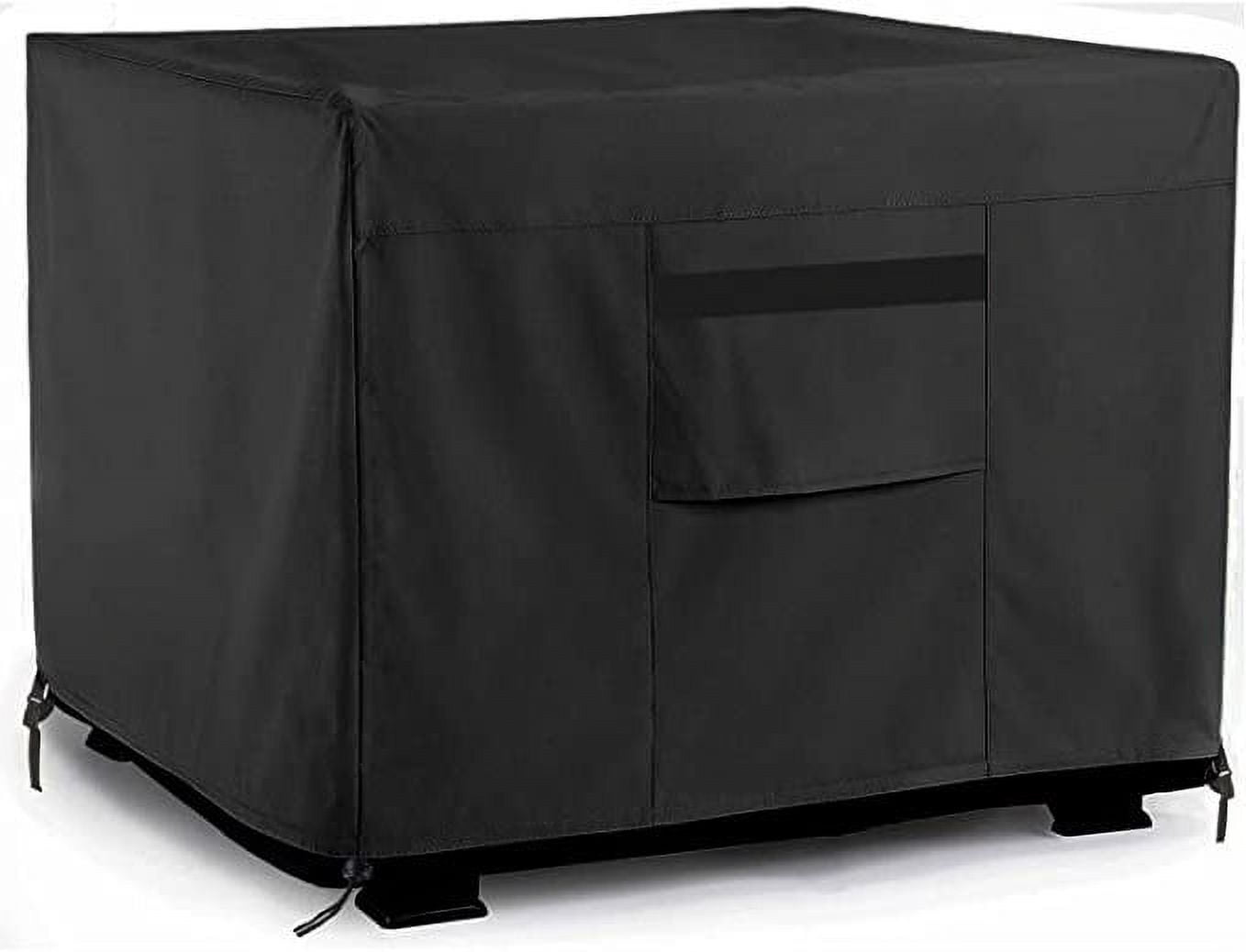 With PVC Coating Fire Pit Cover Square 30 inch Waterproof 420D Heavy