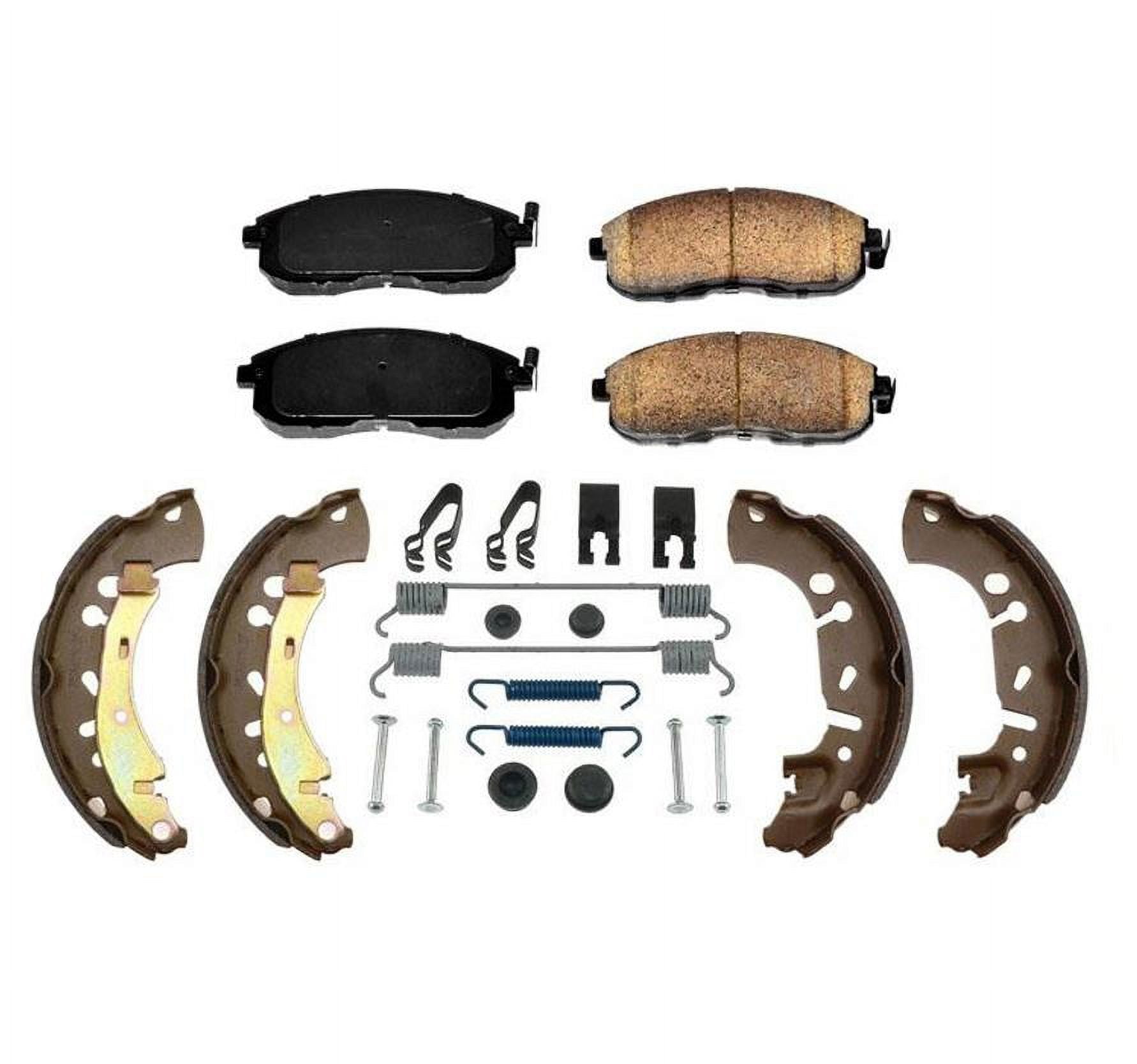 Rear Brake Drum + Ceramic Brake Shoe for Nissan Micra 2015-2017 Versa Note 14-19
