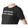 thumbnail image 1 of Notary Public T-Shirt – “With Stamp, I Will Travel” Funny Notary Shirt, 100% Cotton Unisex Tee, 1 of 2