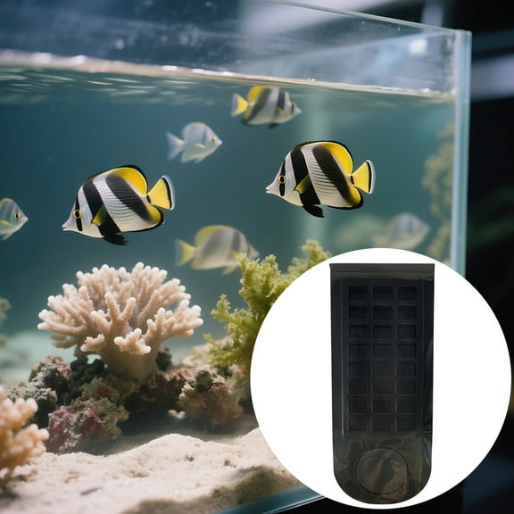 With Strong Attachment Seaweed Clip for Saltwater Aquariums – Long-Lasting Fish Feeder with Suction Mount, Vertical & Horizontal Mounting