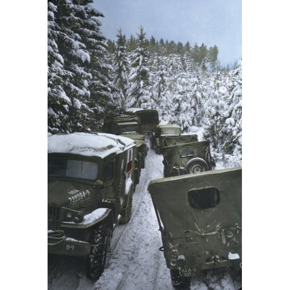 With The Battle Of The Bulge Ended History (18 x 24)