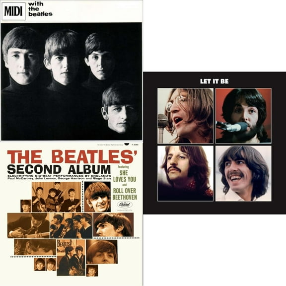 With The Beatles & Beatles Second Album  & Let It Be Special Edition [LP Vinyl Bundle]