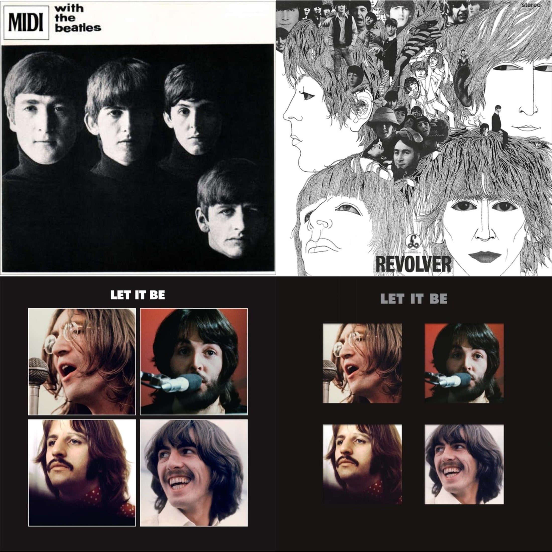 With The Beatles & Revolver Special Edition & Let It Be Special 
